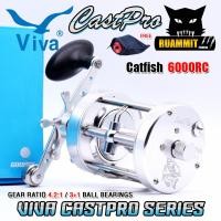 ราคา รอกตกปลา รอกทรงกลม NEW VIVA CASTPRO 5000 6000 RC LC มีทั้งหมุนซ้ายและหมุนขวา (22583547697)