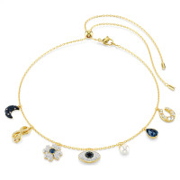 ราคา Swarovski สินค้าใหม่ Symbolica Moon Infinity Clover Devils Eye and Horseshoe สร้อยคอจี้เพชรสีน้ำเงินมุก สร้อยคอแฟชั่นผู้หญิงเงินแท้ 925 XL LS1236578105047 ต่างหูคู่รักสไตล์ดีไซน์คลาสสิก ของขวัญพิเศษส 