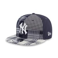 ราคา New Era หมวกรุ่น New York Yankees Preppy Black Multi Checker 9FIFTY Cap (22857639554)