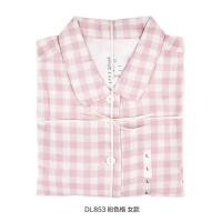 ราคา MUJIลมคลาสสิกลายสก๊อตโดยไม่ต้องตะเข็บด้านข้างเส้นด้ายฝ้ายคู่ผู้ชายบริการบ้านคู่และหญิงแขนยาวชุดสูทชุดนอน (7704401543)