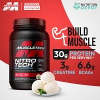 ราคา MuscleTech Nitro tech 2 lb เวย์โปรตีนเสริมสร้างกล้ามเนื้อ (20000214119)