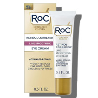 ราคา ROC ครีมบำรุงรอบดวงตา รอค เรตินอล คอร์เรคชั่น ไลน์ สมูททิ้ง อาย ครีม ลดเลือนริ้วรอย และรอยคล้ำใต้ตา สูตรเรตินอล และกลีเซอรีน แอนไท เอจจิ้ง ผลิตในสหรัฐอเมริกา ขนาด 15 มิลลิลิตร ROC Retinol CORREXION Li