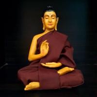 ราคา พระพุทธเจ้า ปางประทานพร หน้าตัก5นิ้ว งานไฟเบอร์หุ่นขี้ผึ้ง ห่มจีวรสีกลัก เสมือนจริง (4074226226)