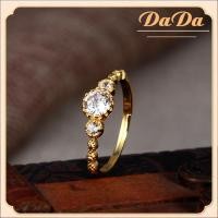 ราคา แหวนทองแท้อิตาลี 18k เครื่องประดับหมั้นเพทายของผู้หญิงปรับการเปิด (21932192471)