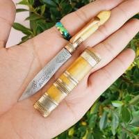 ราคา มีดหมอหลวงพ่อเดิม ด้ามกระดูกเก่าจนออกเหลือง ยาว5นิ้ว กันและแก้ได้ทุกอย่าง ควรมีพกติดตัว SO (8446210261)