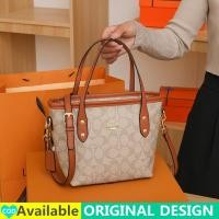 ราคา Premium Quality 2022 New Original COACH Reticule Handbag Womens PU Leather Tote Bag Sling Bag Cross Body Bag Single Shoulder Bag Korean Fashion Student Large Capacity Shopping Bag (21156551415)