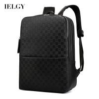 ราคา IELGY กระเป๋าเป้สะพายหลังผู้ชายกระเป๋าเป้สะพายหลังธุรกิจหนัง PU (16319271586)