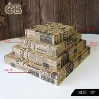 ราคา กล่องพิซซ่า 12 นิ้ว พิมพ์ลาย ขนาด 30 5 x 30 5 x 4 5 ซม 10 ใบ แพ็ค ถ้าต้องการพิมพ์โลโก้หรือแบรนด์ตัวเองผลิตขั้นต่ำ 100 ใบ (21427677531)