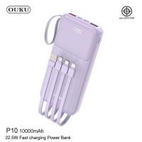ราคา OUKU P10 แบตสำรอง 10000Mah 22 5W Fast Charger powerbank พาวเวอร์แบงค์ ใช้สะดวกชาร์จรวดเร็วทันใจ มาพร้อมสาย 4 เส้นในตัว (20701584466)