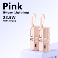 ราคา Xiaomi พาวเวอร์แบงค์ขนาดเล็ก 10000mAh พกพาสะดวก 20W ชาร์จเร็ว 2 in 1 สำหรับ iOS และ Android Type C พร้อมที่ยึดโทรศัพท์แบบมีสายห้อยคอ Power Banks (22787798892)