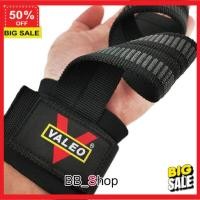 ราคา อุปกรณ์เสริม ใส่ code ลดอีก 5 VALEO สแตรปส์รัดข้อมือยกน้ำหนัก Power Lifting strap 2ชิ้น อุปกรณ์นอกบ้าน (15532759109)
