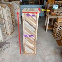 ราคา ที่วางกระถางต้นไม้ ทำจากไม้สักทอง งานดิบไม่ได้ทำสี แท่นวางกระถางต้นไม้ ชั้นไม้ ไม้ระแนง ที่วางของ ชั้นวางของ แท่นไม้ ฐานไม้ เสาไม้ (1128454298)