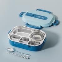 ราคา Lunch Box Adult Lunch Box Student Lunch Box Square Divided Lunch Box Japanese style Lunch Box Microwave Heated 304 Stainless Steel Insulated Box (23005043125)