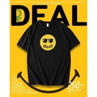 ราคา OK Apparel เสื้อยืดแขนสั้นคอกลมลาย แว่น deal ผ้าคอตตอน USA100 OVERSIZE (22000332080)