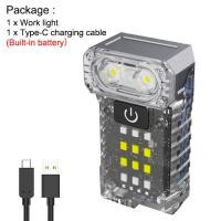 ราคา Asafee EDC LED Super Bright KXK 1086 Outdoor Work Light Portable Mini Safety Keychain Light UV Light Built in Battery Rechargeable 8Light IP44 Waterproof Camping Light Repair Light (22489486654)