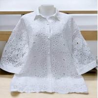 ราคา เข้าใหม่งานปักผ้าลินินผสมฝ้าย เสื้อเชิ้ต คอปกใส่ทำงานใส่ออกงานได้ เสื้อเชิ้ตสาวอวบ อก48 รอบอกหน้าผ้า48 ใส่ได้44 48 ผ้าลินินท์งานปักสวยๆ มีหลายสีให้เลื่อกจ้า (19071623124)