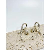 ราคา Claire Kos ต่างหูโบว์คริสตัล ติดหู 4 ซม (23044809189)