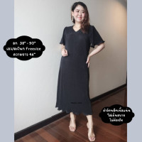 ราคา ชุดเดรสอัดพลีท เดรสอัดพลีทคอวี ทรงสวย ใส่แล้วดูผอมเพียว (22147649849)