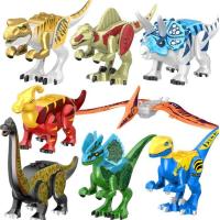 ราคา Super 8PCs Mini Dinosaur Combo ไดโนเสาร์ตัวต่อตัวต่อเลโก้ไดโนเสาร์ Dinosaur Toy ของเล่นเพื่อการศึกษาไดโนเสาร์ขนาดใหญ่สำหรับของขวัญวันเกิด Lego Compatible Design (20830038234)