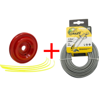 ราคา COD จานเอ็นตัดหญ้า อลูมิเนียม สีส้ม สำหรับเครื่องตัดหญ้า สะพาย ทุกรุ่น ทุกยี่ห้อ จานเอ็น จานเอ็นตัดหญ้า อลูมิเนียม อย่างดี น้ำหนักเบา 8 รู จานเอ็นอลูมิเนียม แถมเอ็น 4 เส้น (23039786332)