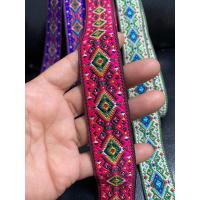 ราคา ยกพับ10หลา เทปทองตกแต่ง ริบบิ้นทอง ริบบิ้นปัก ริบบิ้นปักดิ้นหลากสี (21554323638)