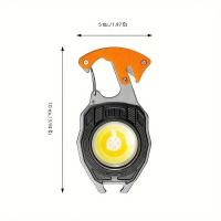 ราคา ไฟฉาย LED แบบพกพา Mini COB พวงกุญแจโคมไฟ USB ชาร์จไฟทํางาน Strong ไฟฉาย Camping โคมไฟกลางแจ้ง (22982641289)