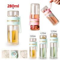 ราคา 420ml 360ml กระบอกน้ำชา กระบอกชงชา กระจกสองชั้น ขวดชาพร้อมตัวกรอง แก้วกรองชาร้อน กระบอกชงชา แก้วชงชา กระบอกชงชาพกพา แก้วแยกกากชา ถ้วยกรองชา (22575139956)