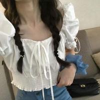 ราคา มาใหม่ เสื้อครอปสุดน่ารักเเขนตุ๊กตา เสื้อครอปเอวลอยไม่หนาผ้าใส่สบาย น่ารัก เเซ็กซี่นิดๆ (15667334783)