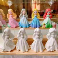 ราคา ตุ๊กตาปูนปลาสเตอร์สามมิติของเล่นระบายสีเจ้าหญิงสำหรับเด็กผู้หญิงของขวัญสำหรับเด็กสร้างสรรค์กราฟฟิตี DIY แผงลอยทำมือ (21107943331)
