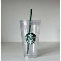 ราคา Starbucks แก้วหลอดพลาสติกใสแก้วกาแฟสองชั้นใหม่ (22804691741)