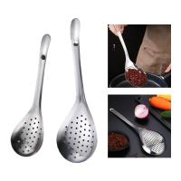 ราคา Hifer ช้อนตักสแตนเลส2x ช้อนแบบมีรูที่กรองในห้องครัวช้อนทัพพีมีรู (22059452624)