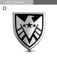 ราคา Bochang สติกเกอร์รูปโลโก้ Agents Of Shield 1ชิ้นนกอินทรีสีเงินโลโก้สีดำด้านล่างแบบสามมิติติดตราสัญลักษณ์สติกเกอร์ติดรถโลหะอุปกรณ์เสริมติดรถยนต์สติกเกอร์หางสำหรับ Vios Wish Altis Coolant Avanza Hilux ส
