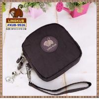ราคา รุ่นใหม่ กระเป๋าใส่บัตรใส่เหรียญ ทรงสี่เหลี่ยม 2ช่องซิป KB 9926 (22218710501)