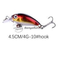 ราคา เหยื่อปลั๊ก 4 5cm 4g ปลั๊ก เหยื่อปลอม ตกปลาช่อน งานสวย ตกกระพง ชะโด ปลาเก๋า กัดดีมาก เหยื่อตกปลา อุปกรณ์ตกปลา (16694011828)