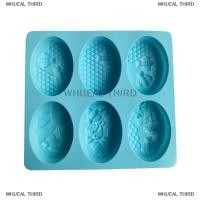 ราคา WHUEAL3 แม่พิมพ์สบู่ซิลิโคนผึ้งผึ้งผึ้งทำสบู่แบบแฮนด์เมด6ช่องแม่พิมพ์ทำสบู่รูปวงรีทำ3D ทรงรีแม่พิมพ์ทำสบู่ด้วยตัวเอง (22690195417)