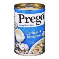 ราคา Prego ซอสคาโบนาร่า Carbonara Sauce ซอสเห็ด ซอสสปาเก็ตตี้ ซอสพาสต้า แบบมีฮาลาล ขนาด 295 กรัม (22920535447)