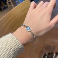 ราคา กำไลสร้อยข้อมือหินสีฟ้า สร้อยข้อมือ กำไลข้อมือ สีเงินจี้ฟ้า สำหรับผู้หญิง (22931857192)