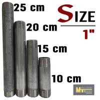 ราคา ท่อนสั้นเหล็กชุบซิงค์ ประปา ขนาด 1 2 4 หุน 3 4 6 หุน 1 1 นิ้ว (21540426684)