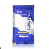 ราคา Bio ทรีมเม้นท์ แบบซองสีน้ำเงิน Green Bio Super Treatment กรีนไบโอ ซุปเปอร์ ทรีทเมนท์ ครีม ซองสีน้ำเงิน 1 ซอง (22780937452)