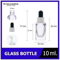 ราคา ขวดแก้ว ทรงเหลี่ยม ดรอปเปอร์ dropper 10 50 ml ขวดแก้วใส ขวดหัวหยด ขวดเซรั่ม ขวดแก้วสี่เหลี่ยม หยดน้ำมัน ขวดแก้วขนาดเล็ก ขวดใส ขวดใส่น้ำหอม (10326091381)