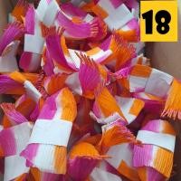 ราคา กลีบกระทงเปลือกข้าวโพด กลีบกระทง กลีบดอกบัว กระดาษคละสี 1 มัดมี 20 กลีบ (22981411479)