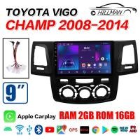 ราคา AO จอแอนดรอย จอแอนดรอยด์ติดรถยนต์ จอIPSแท้ Android 13 0 จอติดรถยนต์จอแอนดรอยด์ 9นิ้ว และ ปลั๊กตรงรุ่น TOYOTA VIGO CHAMP TOYOTA FORTUNE 2008 2014 GPSWIFIบลูทูEQ 2Din Apple Car play Android auto จอแอนดร