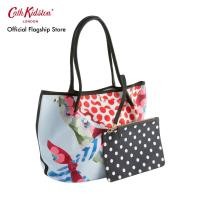 ราคา Cath Kidston กระเป๋าสำหรับผู้หญิง Medium East West Tote ลาย Calico สี Blue (22693933904)