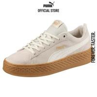 ราคา PUMA BASICS รองเท้ากีฬาผู้หญิง Smash Platform Suede สีเบจ 36648803 (22186742438)