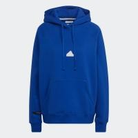 ราคา adidas ไลฟ์สไตล์ เสื้อวอร์มมีฮู้ดทรงโอเวอร์ไซส์ ผู้หญิง สีน้ำเงิน HM2853 (22439568267)