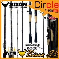 ราคา คันเบ็ดตกปลา BISON รุ่น NEW S3 ขนาด 6 6 7 7 6 ฟุต แบบ 1 ท่อน และ 2 ท่อน มีทั้งสปิ้นและเบท (14103093507)