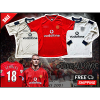 ราคา เสื้อฟุตบอลสโมสรฟุตบอล แมนเชสเตอร์ ยูไนเต็ด 2000 2001 เกรดแฟนบอล Manchester United Away Jersey 2000 2001 AAA (19144914119)