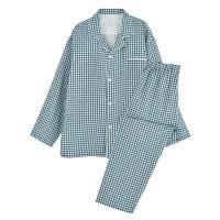 ราคา MUJI ชุดนอนผ้าทอสองชั้นสำหรับผู้หญิงชุดนอนผ้าคอตตอนทอเสื้อใส่อยู่บ้านผ้าฝ้ายบริสุทธิ์มิ้นท์สไตล์แมมโบ้ฤดูใบไม้ผลิและฤดูใบไม้ร่วงเสื้อผ้าเสื้อแขนยาวล้วน (22547233417)