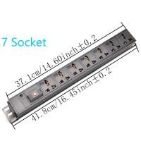 ราคา PDU รางปลั๊กไฟ C14 interface Universal Rack Mount 2 3 4 5 6 7 8 9 10 11 12 ช่อง Power Extension Socket overload protection LED ไม่พร้อมสาย (19773611981)