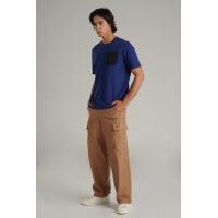 ราคา Mc jeans เสื้อยืดแขนสั้นผู้ชาย คอกลม สีน้ำเงิน MTTZ827 (22773801047)